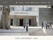 Tablet Screenshot of hotel-casa-bianca.com
